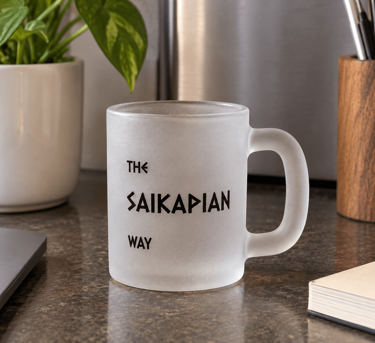 Small Frosted Mug — Lifestyle thumbnail