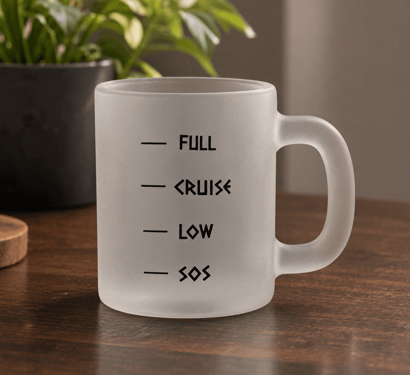 Small Frosted Mug — Lifestyle Back thumbnail