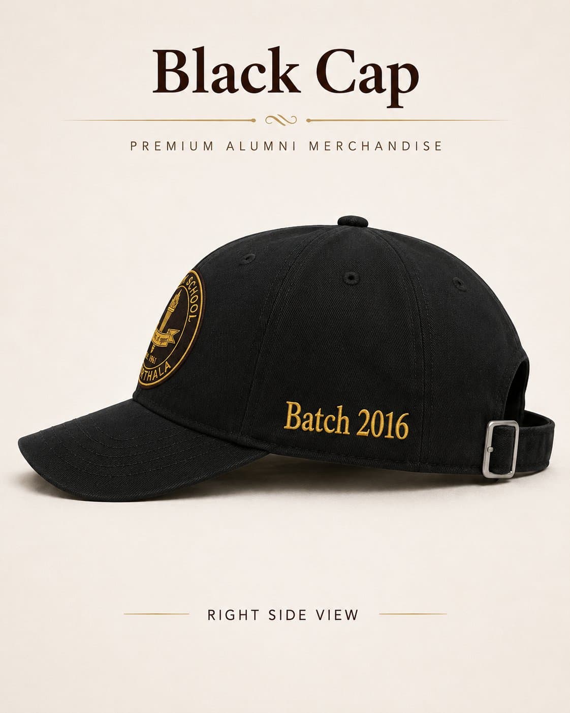 Black Cap — Right Side thumbnail