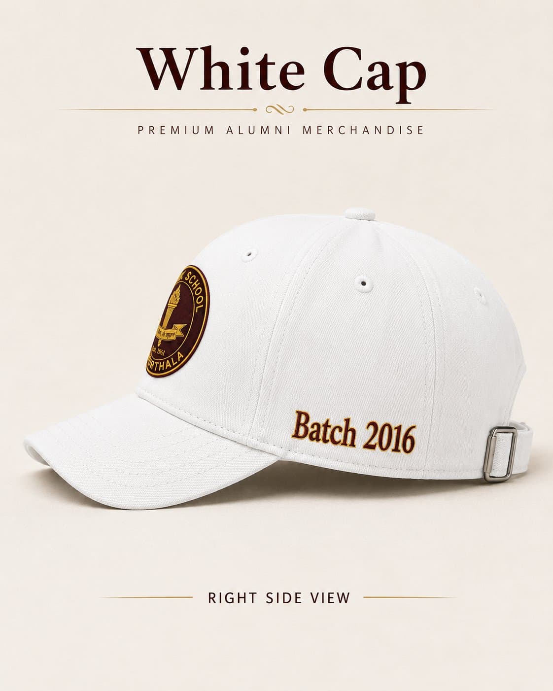 White Cap — Right Side thumbnail