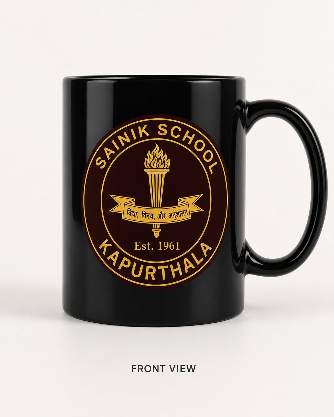 Black Mug — Front view